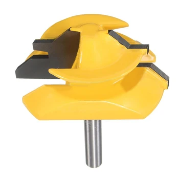 

1pc High Quality Carbon Steel 45 Degree 1/4" Shank Tenon Medium Lock Miter Router Bit For Wood Cutter Tool