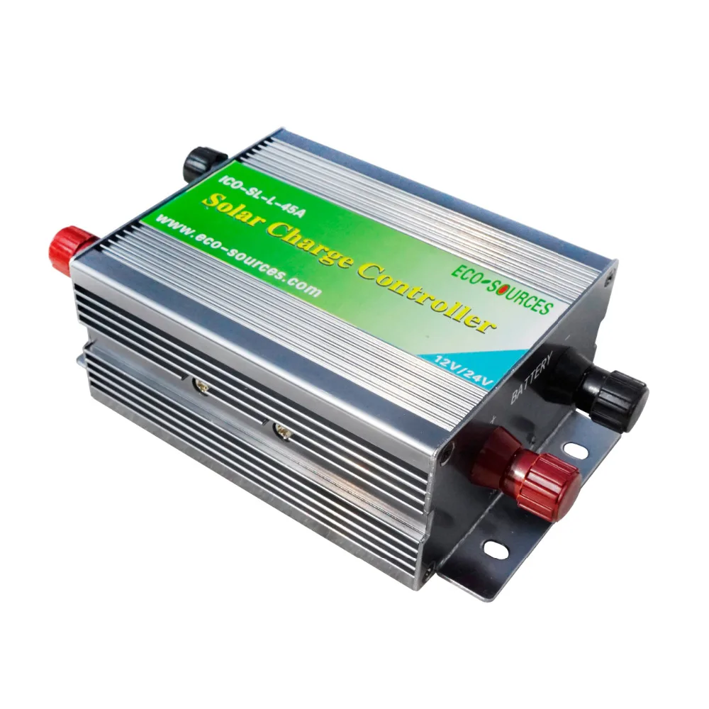 

45A PWM Solar panel controller Solar Charge Controller Regulator 12V/24V Battery Charging for 1kw solar system