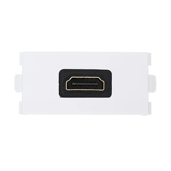 LEORY 90 градусов угол HDMI гнездовой разъем с боковой настенная панель HDMI лицевая пластина
