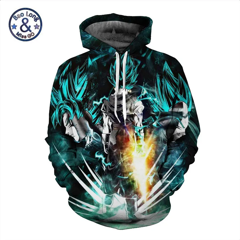 5XL аниме Dragon Ball Z DBZ толстовки с капюшоном и карманами 3D Супер Saiyan Hero кофта с веджетой пуловеры Harajuku Мужская и женская верхняя одежда