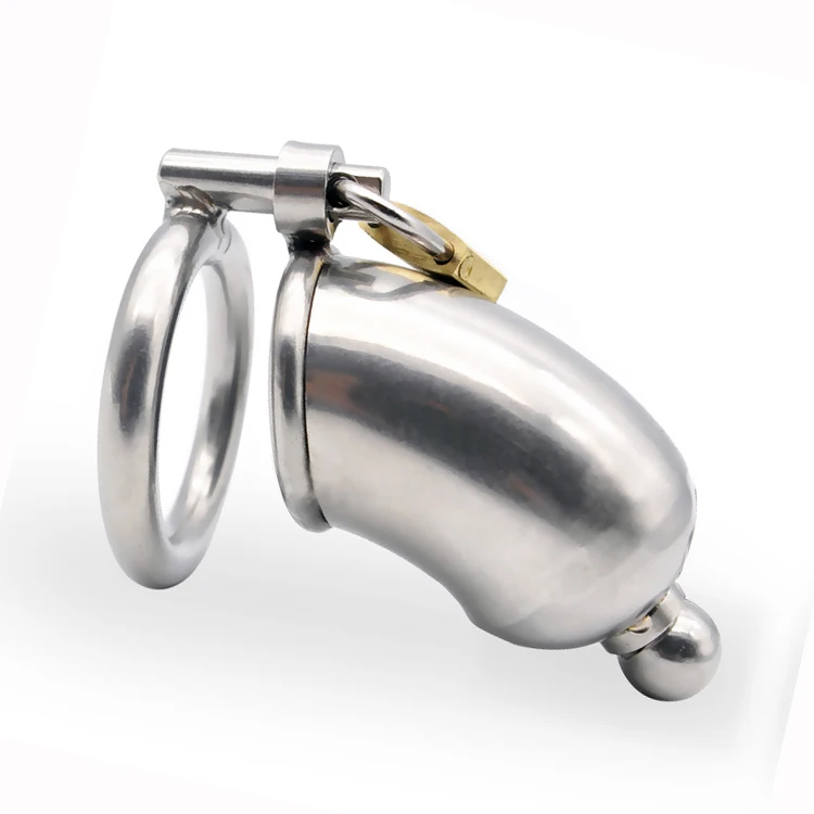 

Chastity Locks short Male Stainless Steel Chastity Device Cage Locking Tube Penile lock A017