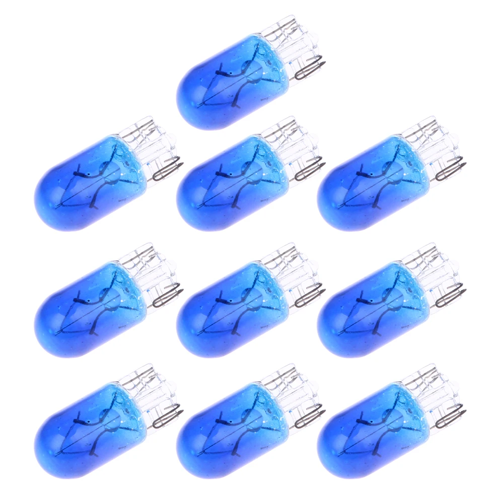 

10Pcs/Lot Car Instrument Lights Bulb T10 12V 5W 6000K Car Motorcycle Halogen Fog Lights Car Interior Instrument Light White