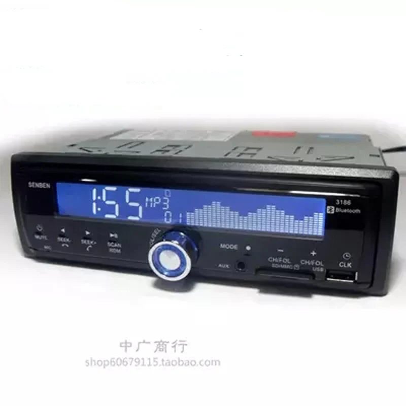 Bluetooth Авторадио 24 в автомобильный Радио плеер стерео FM MP3 USB SD AUX аудио Авто