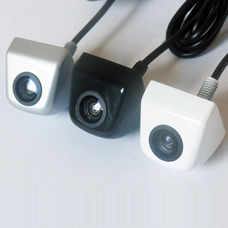 Автомобильная парковочная камера HD заднего вида резервная белый серебристый