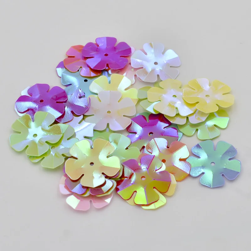

600Pcs 20mm Mix Shiny Flower Sequins Paillettes Sewing Wedding Decoration DIY Crafts R03A*10