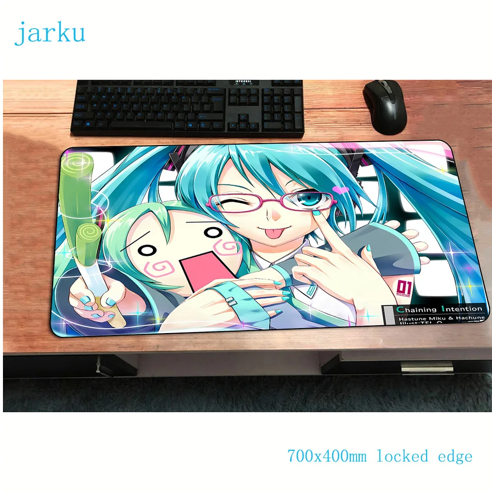 

anime Hatsune Miku mouse pad 70x40cm gaming mousepad gear gamer mouse mat pad High-end keyboard computer big mouse play mats
