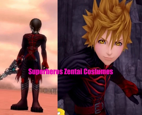 Костюм для косплея Vanitas The Masked Boy Kingdom Hearts с 3D принтом на Хэллоуин, лайкра, спандекс, зентай, только боди