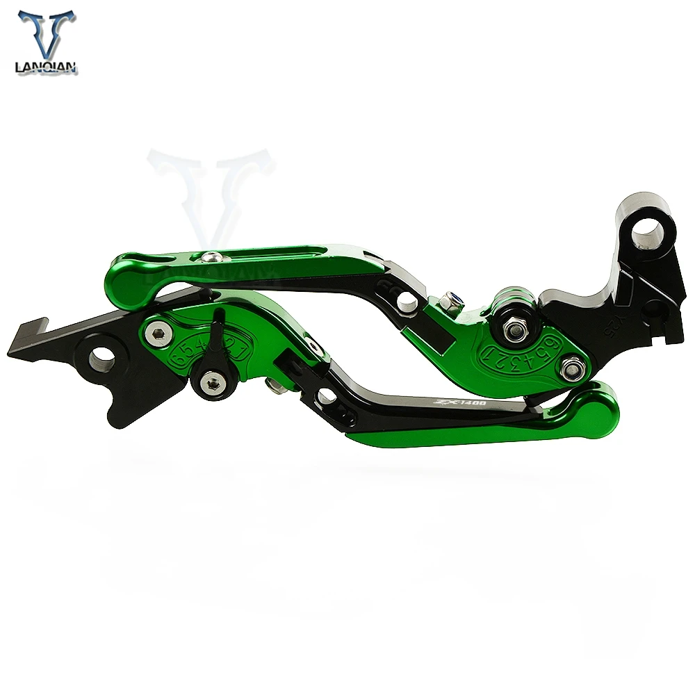 Мотоциклов сцепные рычаги для KAWASAKI ZX1400 ZX14R ZZR1400 2006- GTR1400 CONCOURS 2007- Логотип ZX1400 ZX14R ZZR1400