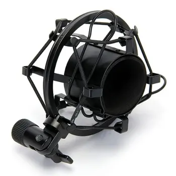 

AAAE Top Microphone Mic Black Shock Mounts Fits MXL, EV MICs Condenser