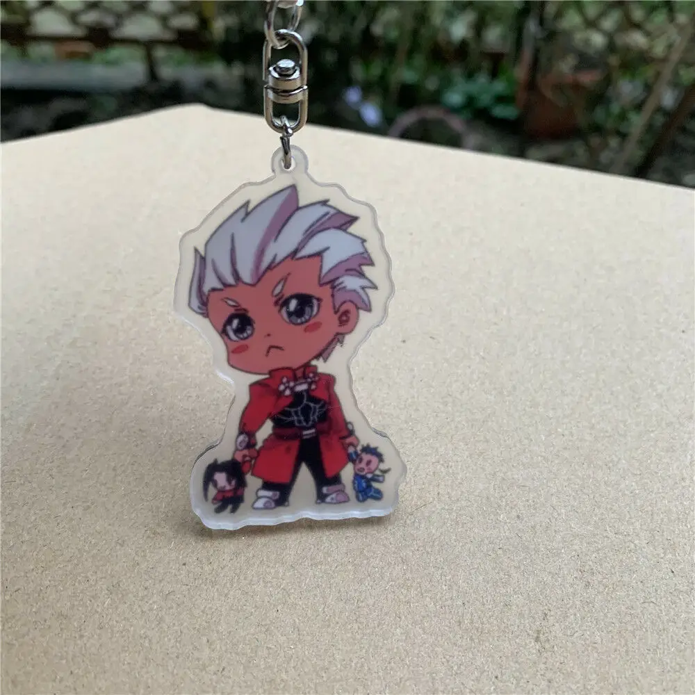 Аниме Fate Grand Order Cu Chulainn Emiya Archor акриловый брелок ремешок фигурка