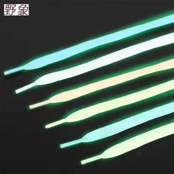 Luminous Shoelace sports glow in the dark shoe lacing reflective colorful fluorescent shoe lace 5 color Optional shoelaces white