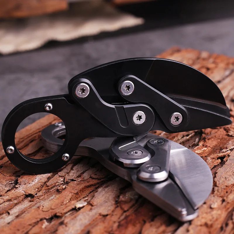 440C Нержавеющая Сталь Открытый EDC выживания Morphing Karambit Многофункциональный механический складной кемпинг режущий канат коготь нож