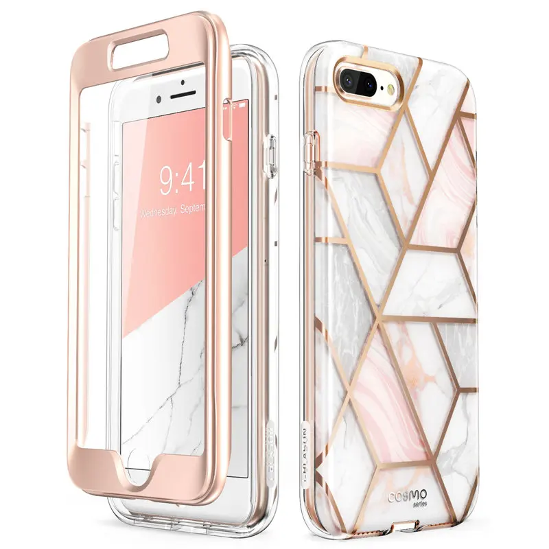 Чехол для iPhone 7 Plus / 8 5 дюйма i Blason Cosmo мраморный розовый чехол бампер со встроенной