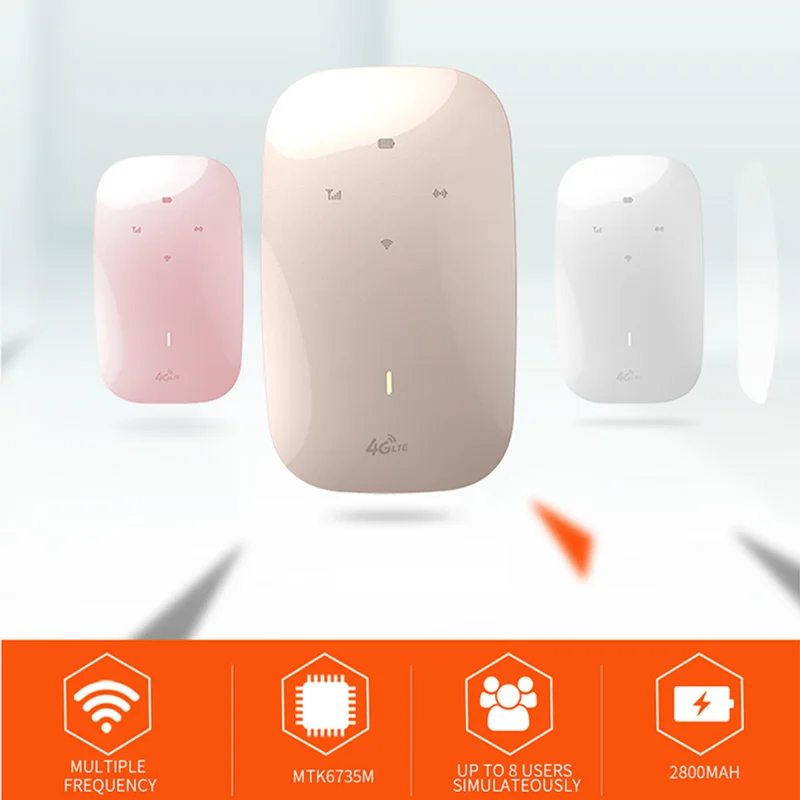 Беспроводной модем 4G Wifi роутер портативный Mifi FDD-LTE GSM Глобальный ключ разблокировки 2800 мАч Внешний аккумулятор слот для sim-карты