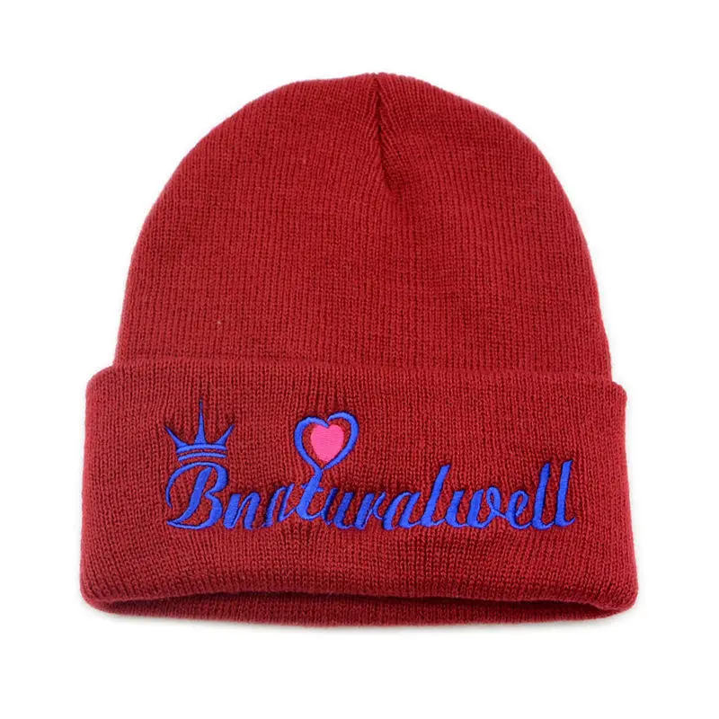 H066 Red Bnaturalwell/милые вязаные шапки-бини для детей; шапка для мальчиков и девочек; модная шапка с буквенным принтом и цифрами; сезон весна-осень-зима; теплые шапки; H766 - Цвет: H066 Red