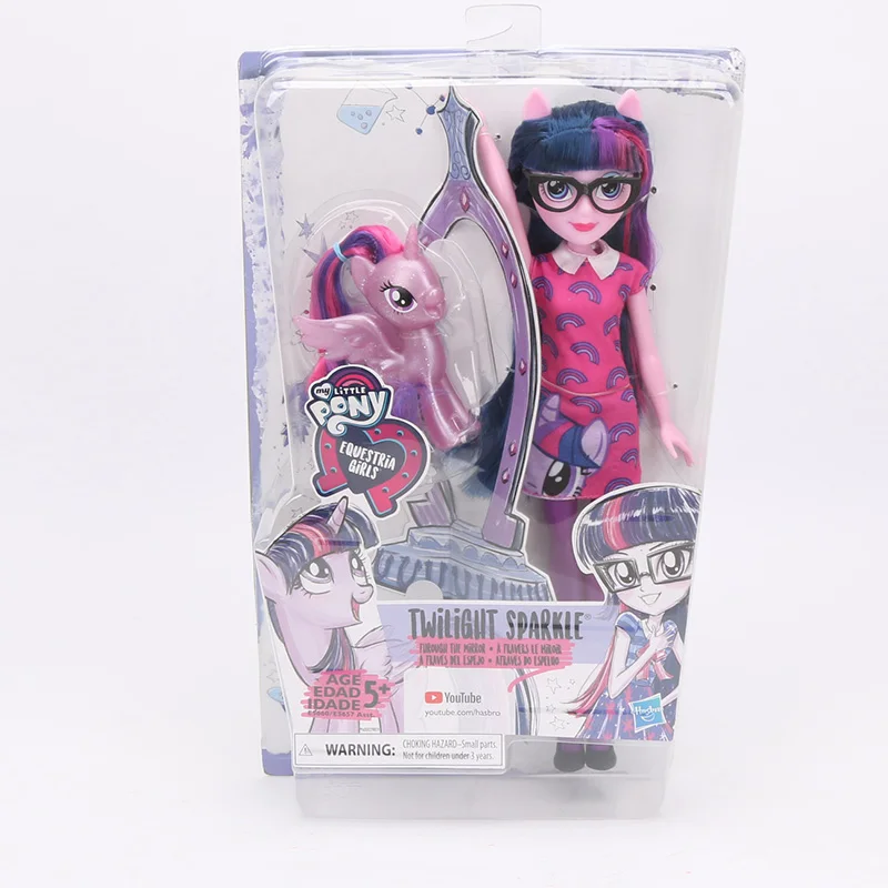 28 см игрушки My Little Pony Equestria Girls Twilight Sparkle ПВХ Набор фигурок Пинки Пай Коллекционная модель куклы игрушка подарок