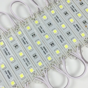 

Waterproof LED module SMD 5050 LED lighting module DC12V 3 led 45lm 0.72W IP65 75mm*12mm*5mm wholesale 1000pcs/lot