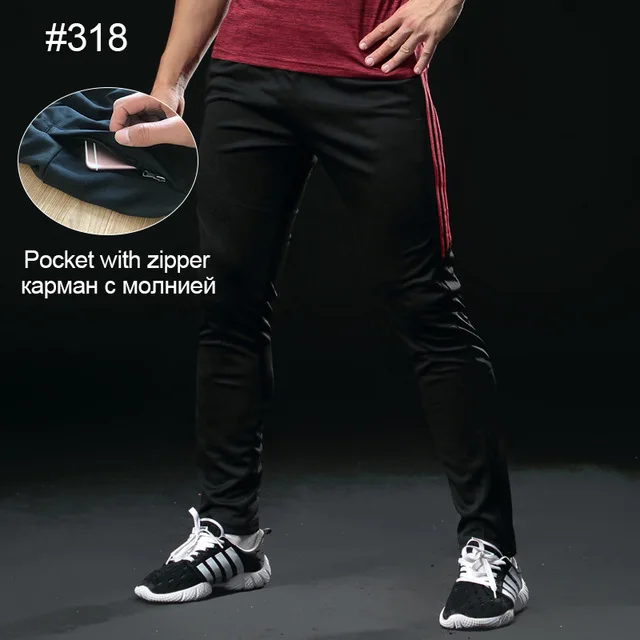 Брюки для тренировок, бега, для мужчин, s, для бега, футбола, баскетбола, тенниса, фитнеса, бега, спортивные штаны, для мужчин, для футбола, спортивный костюм - Цвет: 318 black red