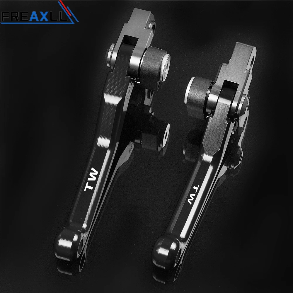 TW225 Black Для Yamaha TW125 TW200 TW225 TW CNC Алюминиевый Поворотный Мотоцикл аксессуары питбайк Мотоцикл тормозные рычаги сцепления - Цвет: TW225 Black