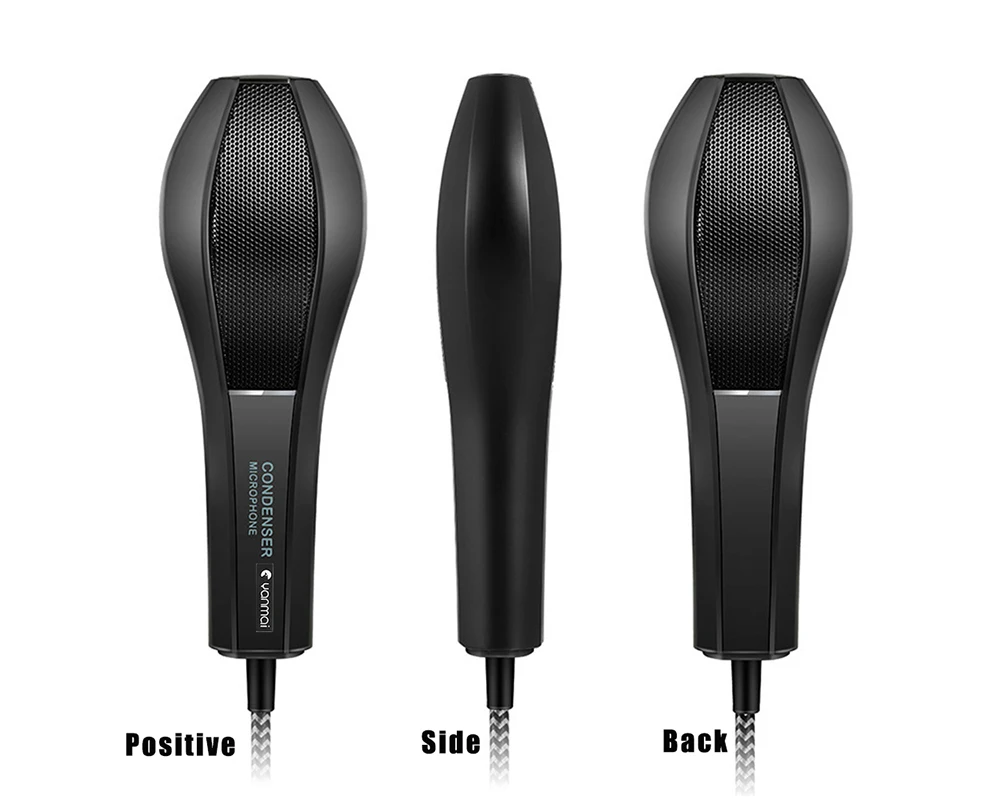 Yanmai USB микрофон конденсатор профессиональный проводной микрофон с подставкой всенаправленный компьютерный микрофон для ПК студии караоке Q5B