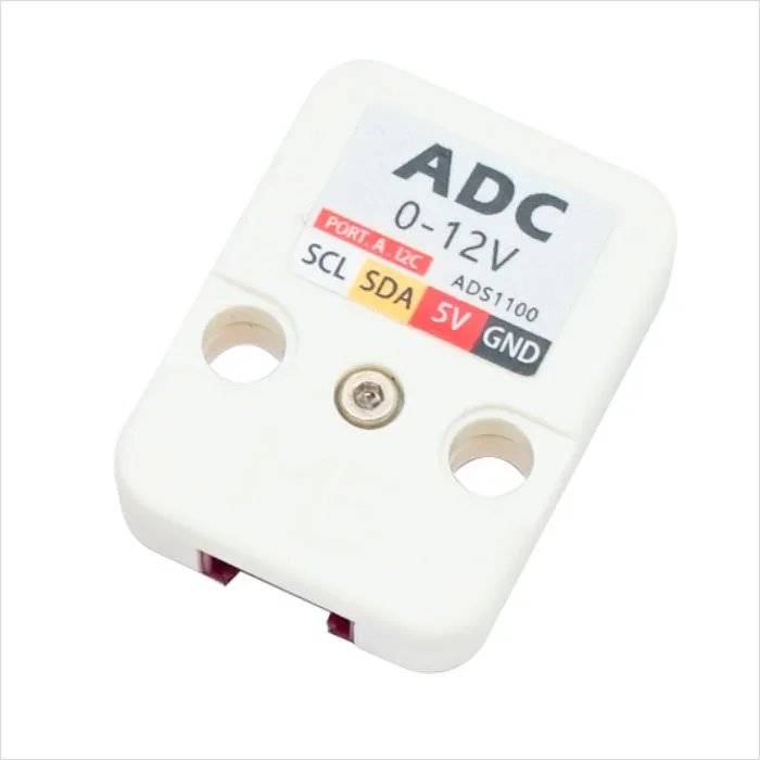 M5Stack официальный блок ADC 16 бит I2C Модуль ADS1100 от 0 В до 12 аналогово цифровой