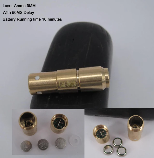 9mm Laser Ammo,Laser Bullet, Laser Cartridge for Dry Fire Training and
