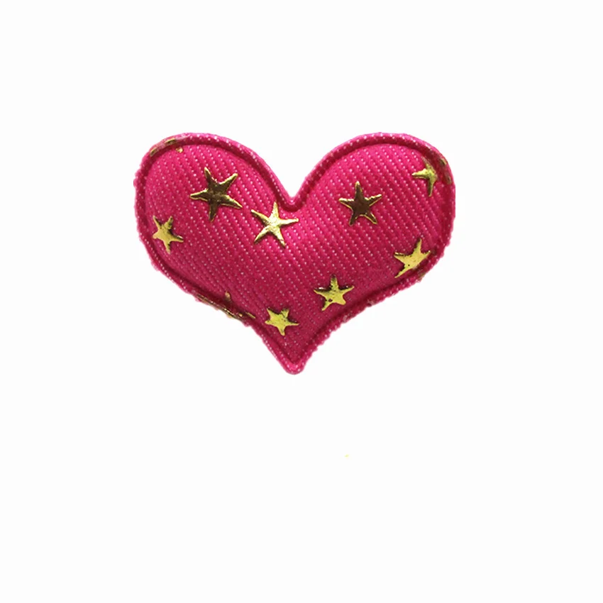 Heart 12 шт./компл. джинсовая Корона Звезда Сердце Мягкие аппликации для DIY детские головные уборы аксессуары, DIY Патчи аксессуары для детской одежды - Цвет: Heart