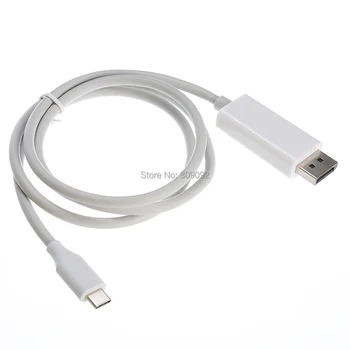 

High quality Aluminum Alloy 1m USB3.1 Type C To DisplayPort DP 4K HDTV Adapter Converter Cable For Macbook sumsang S8