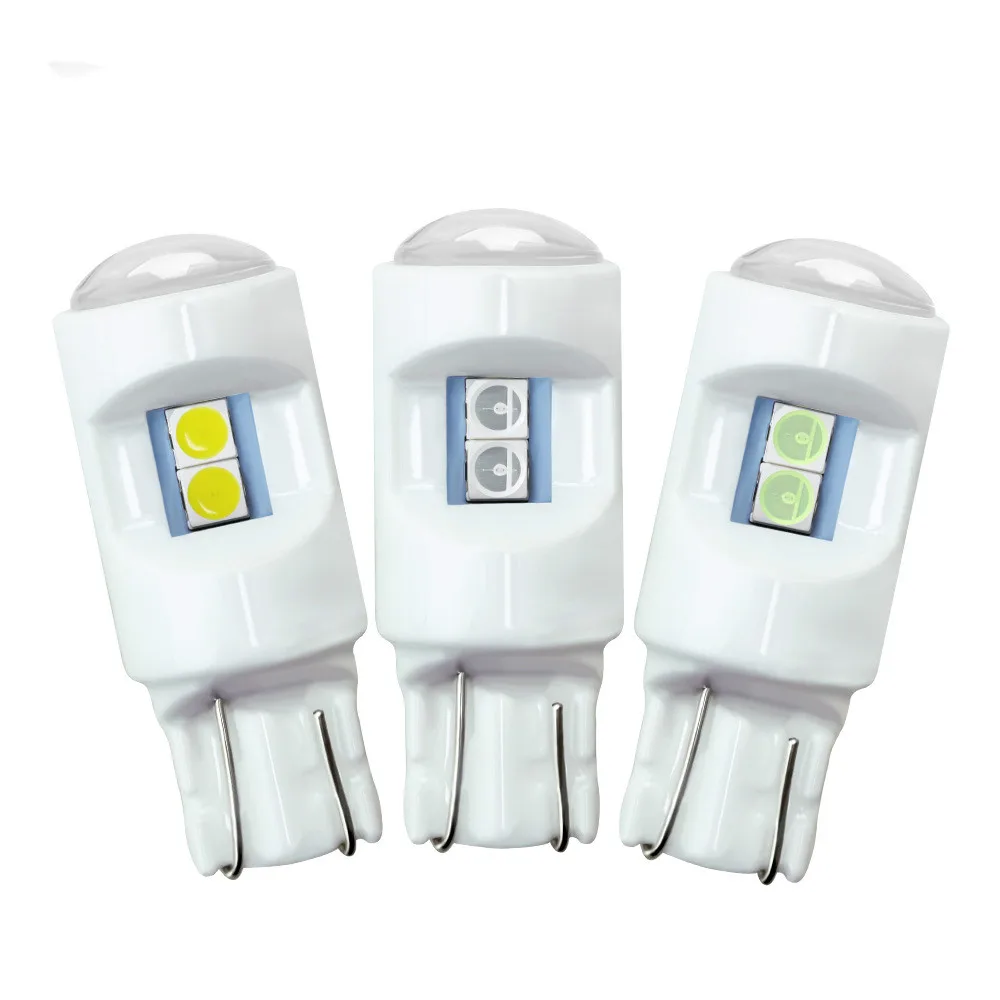 100x Новая керамика T10/W5W 3030 6SMD светодиодный белый лед синий 12 В Авто Мото разрешение на парковку пластины лампы