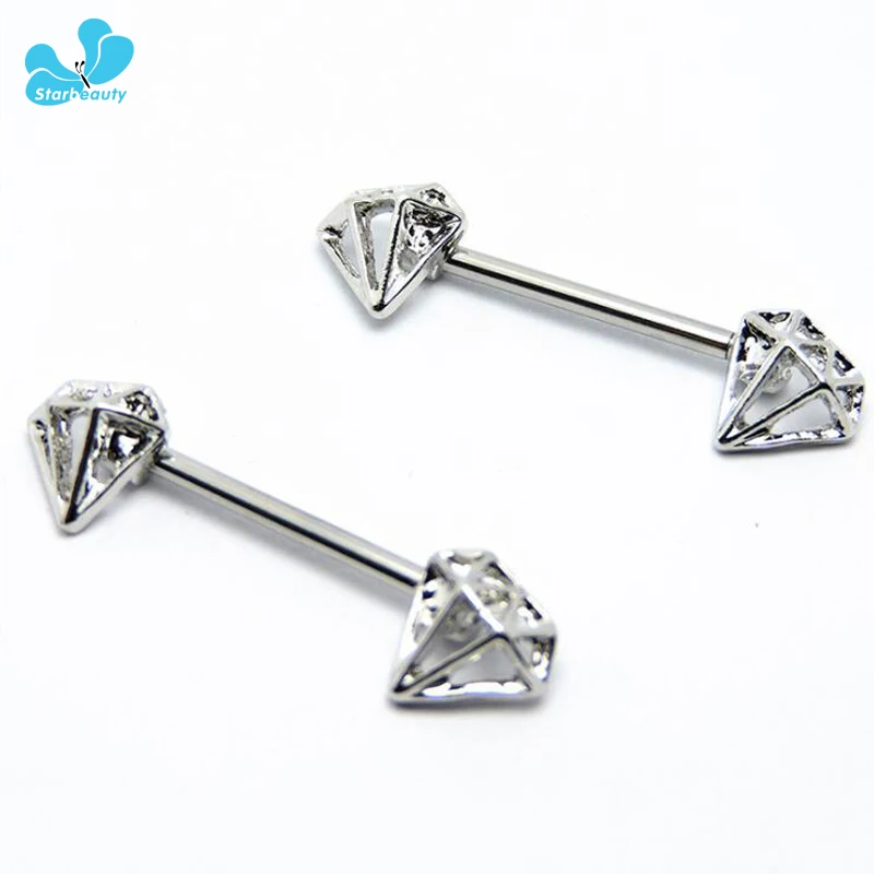 2 шт. белый циркон shape14g 16 мм tepelpiercing кольцо хирургическая Нержавеющая сталь тепэл пирсинг Ringen Украшения для тела девушки Для мужчин