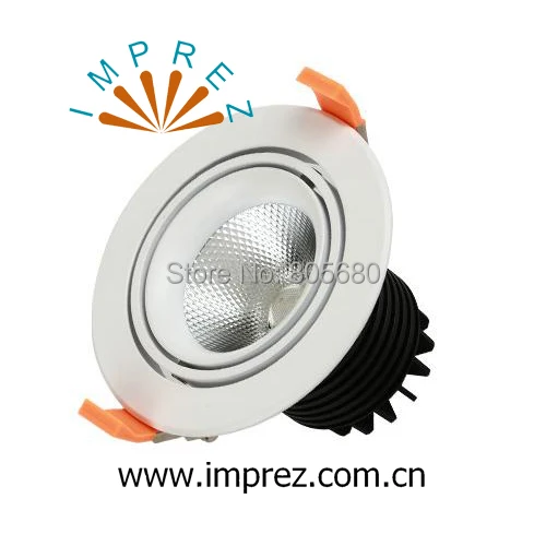 

free shipping 15W COB Recessed LED Downlight adjustable LED downlight high lumen LED Ceiling Lamp residential hotel usage