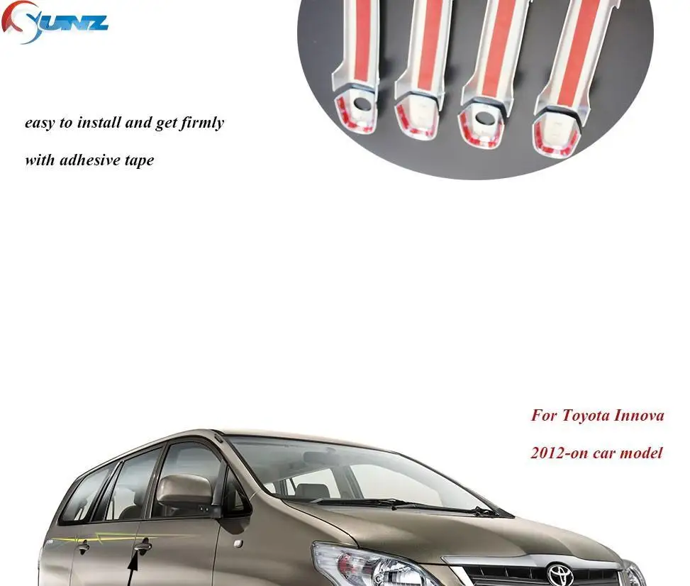 Для Toyota Innova Аксессуары ABS Хромированная дверная ручка Крышка для Toyota Innova 2012 2013 автостайлинг Innova запчасти Ycsunz