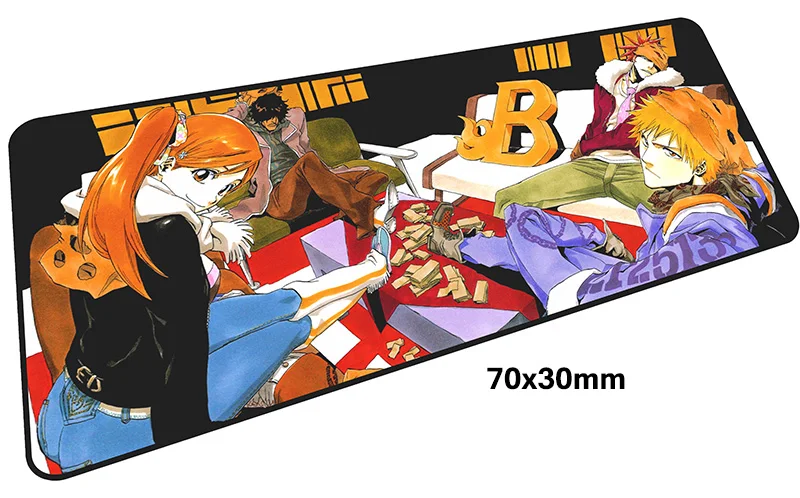 Size 700x300X2MM BLEACH pad мышь computador игровая мышь pad 700x300X2 мм padmouse big Zangetsu Коврик Для Мыши Эргономичный гаджет офисные настольные коврики - Цвет: Size 700x300X2MM