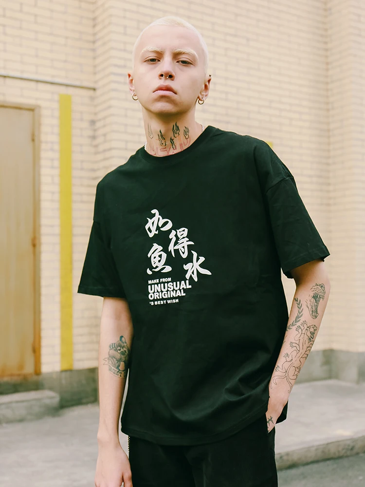 Dark Icon Harajuku футболка для мужчин летние уличные футболки с коротким рукавом мужские хлопковые футболки уличная одежда