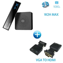 MEASY W2H MAX WIRELESS HDMI 3D 1080P 60Ghz Wireless Extender Receiver And Transmitter up to 30M 100FT (W2H MAX + VGA TO HDMI)