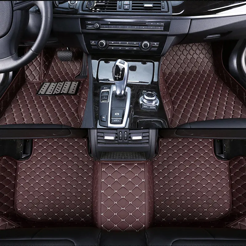 Автомобильный напольный коврик коврики кожаные аксессуары для Toyota Camry Corolla Highlander