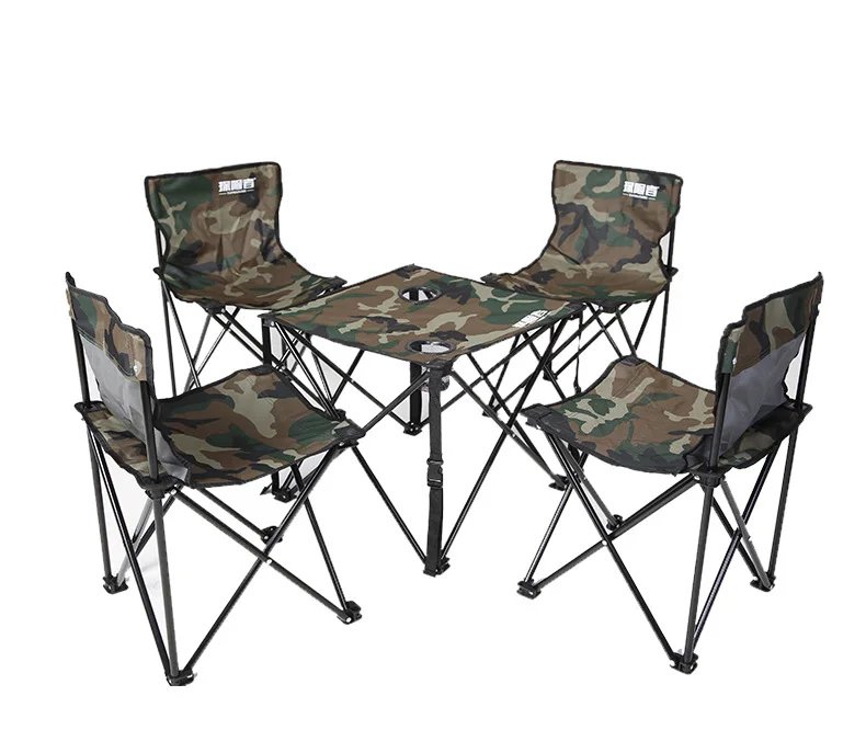 Уличный складной стол и стул набор Портативный Пикник камуфляж диких вождения барбекю LM01101759