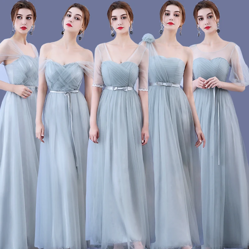 

XS-XXXL Blue Gray Formal Party Night Beach Backless Floor-length Sexy Club Elegant Bandage Long Summer Women Dress Maxi Dress 85