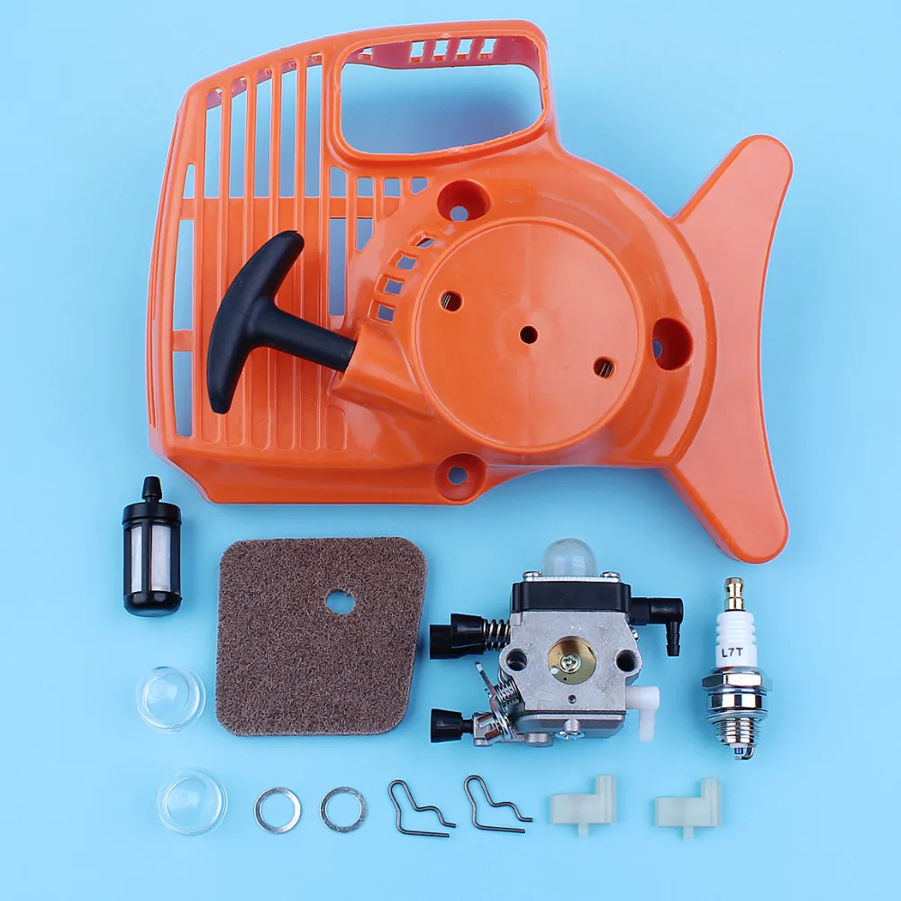 Реактивный ручной стартер карбюратор комплект для stihl FS38 FS45 FS55 FS46 FS55R FC55 HL45 KM55 триммер кусторез запасные части
