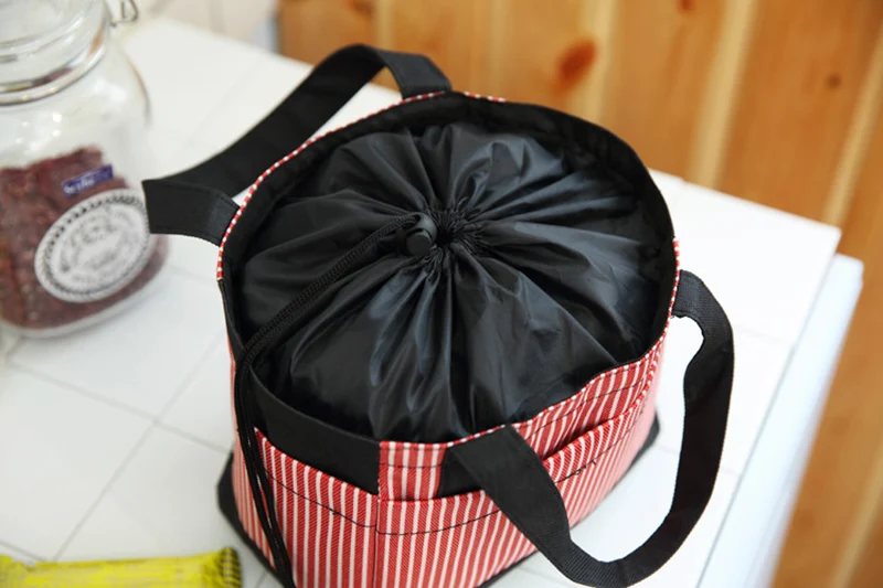 Baby Insulation Bag Feeding Milk Food Warm Drawstring Stripe Mommy Travel Breast Milk Bottle Thermal Portable Casual Tote BB5036 (2)