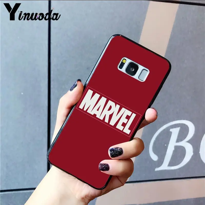 MaiYaCa Дэдпул Железный человек Marvel Мстители логотип Coque Оболочка Чехол для телефона для samsung Galaxy S9 S10 Plus S10E S6 S7 S8 S9 S9Plus