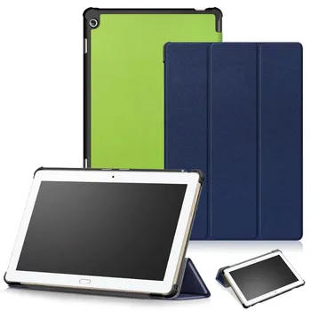 

Karst Ultra Slim Tri-Folding Stand Leather Case Skin Shell Cover For HuaWei Honor WaterPlay 10.1" HDN-W09 HDN-L09 Tablet PC