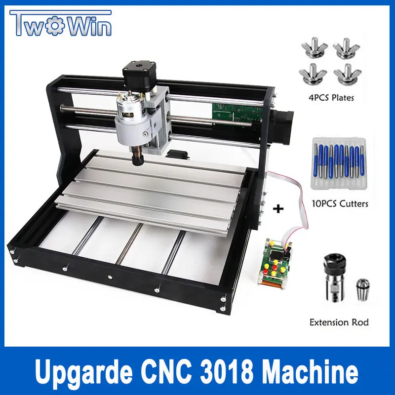 no laser Обновленный ЧПУ 3018 Pro GRBL контроль Diy мини ЧПУ станок 3 оси pcb фрезерный станок древесины маршрутизатор лазерная гравировка с автономным - Цвет: no laser