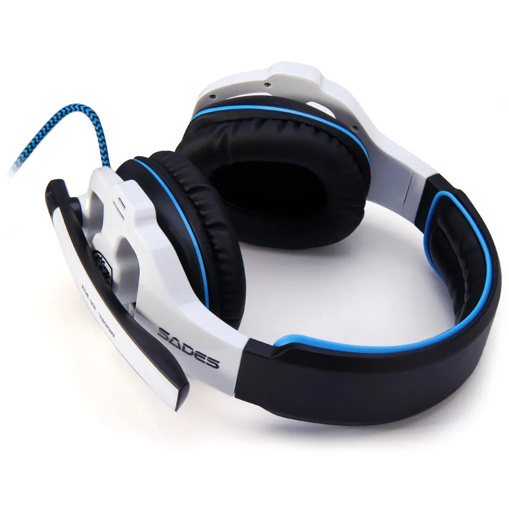 Sades SA-903 игровая гарнитура 7,1 Surround Sound channel USB проводной наушники с микрофоном объем Управление best шлем для Gamer