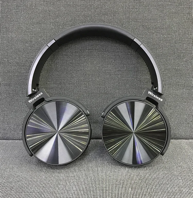 

Metal Bluetooth Headset Computer Mobile Game Wireless Headphone Noise Reduction Folding Card with Microphone for Xiaomi