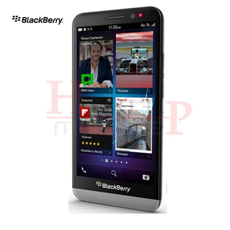 Разблокированный Z30 BlackBerry мобильный телефон 8.0MP камера 5 дюймов сенсорный экран двухъядерный 16 Гб rom 2G/3g/4G сеть Восстановленный