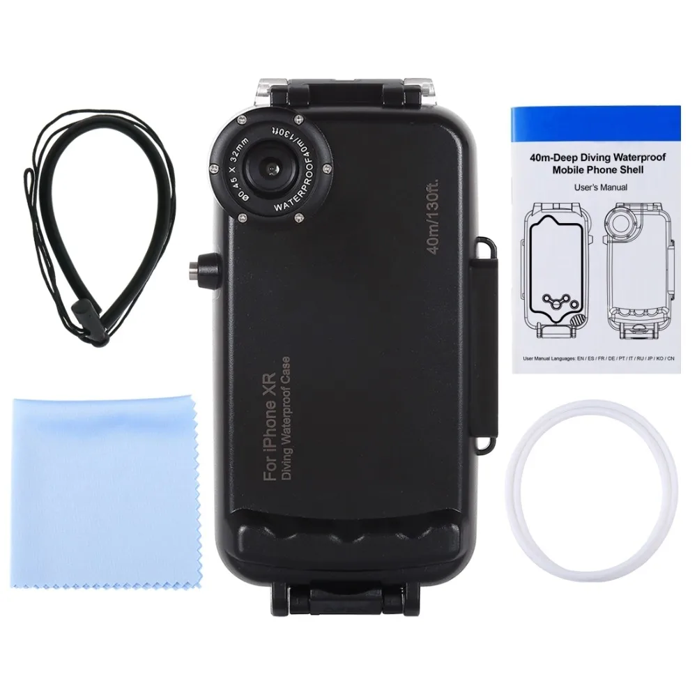 HAWEEL для iPhone X XS XR XS Max 40 м/130 футов, водонепроницаемый корпус для дайвинга, фото, видео, подводные виды спорта, чехол