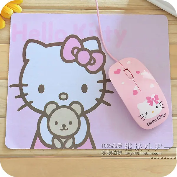 

Cute Kitty Cat Pink Mouse Pads.Kawaii Table Placemat Kitchen Dinning Table Cloth Pad Mat.Table Decoration.Mouse pad.