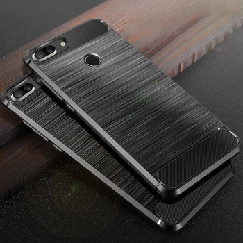 

For Huawei Honor 9 Lite Case Honor9 Lite Carbon Fiber Bumper TPU Silicone Protective Back Cover for Huawei Honor9 Lite