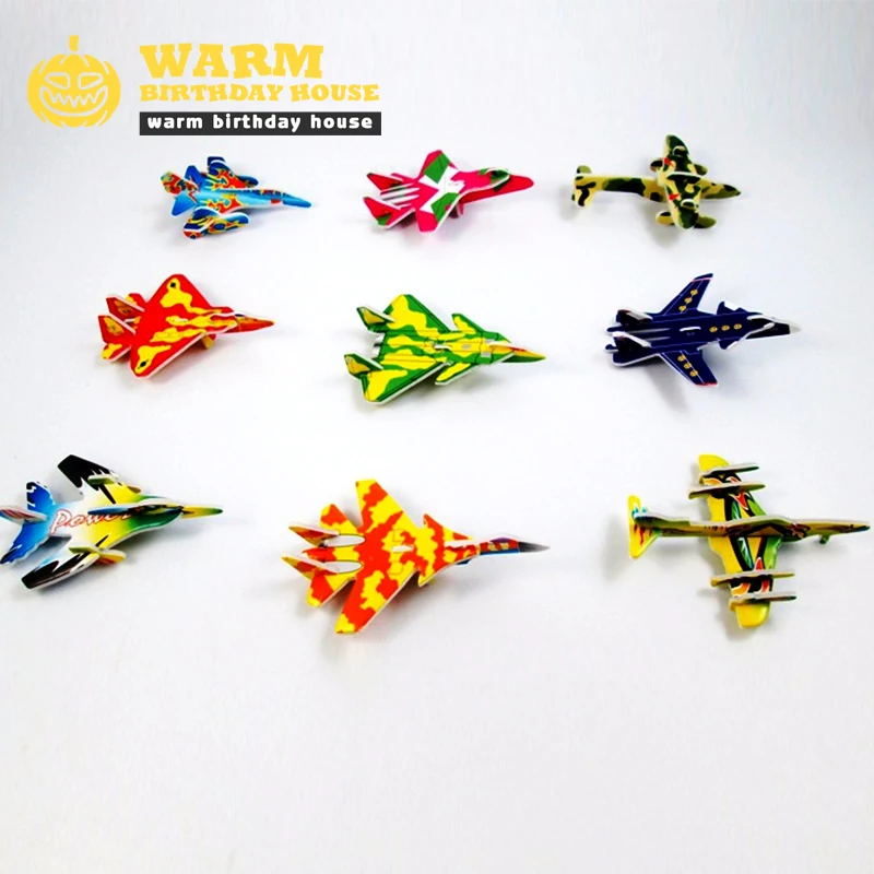 

Hot new product 1pc 3D DIY puzzle Military model Aircraft fighter Building puzzle paper toy Baby Educational Toys for Kids Gifts